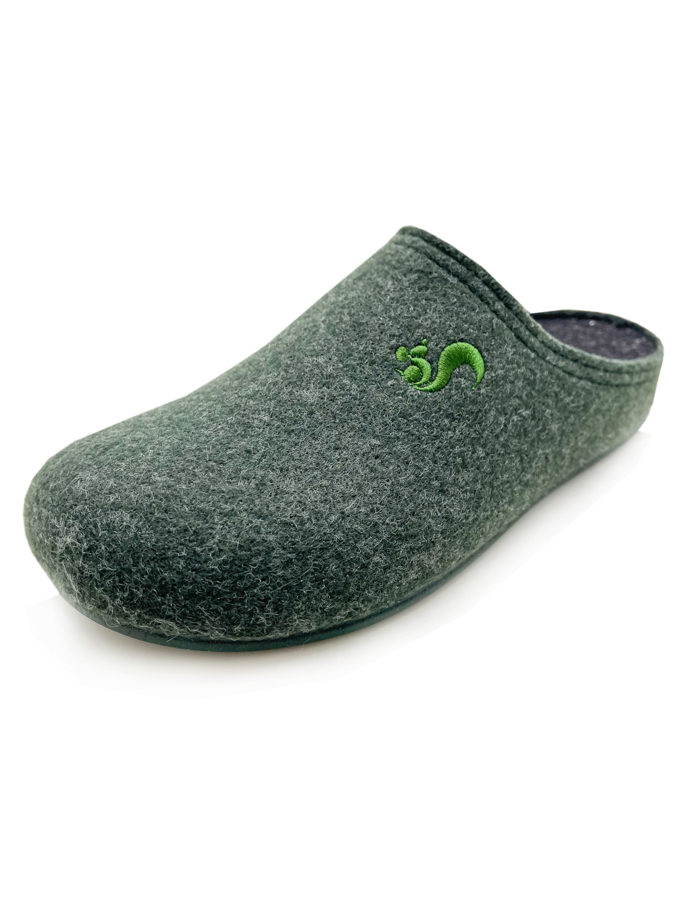 thies Slippers 'thies 1856 ® Recycled PET Slipper' in Green: front