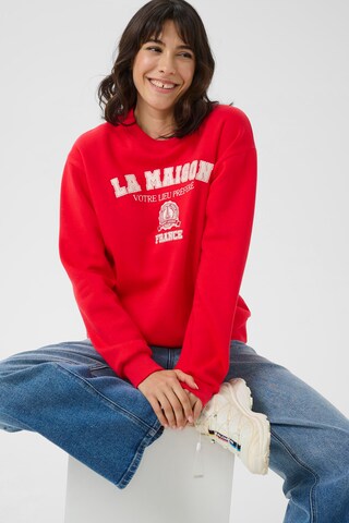 Kaffe Sweatshirt 'KABerta' in Rood