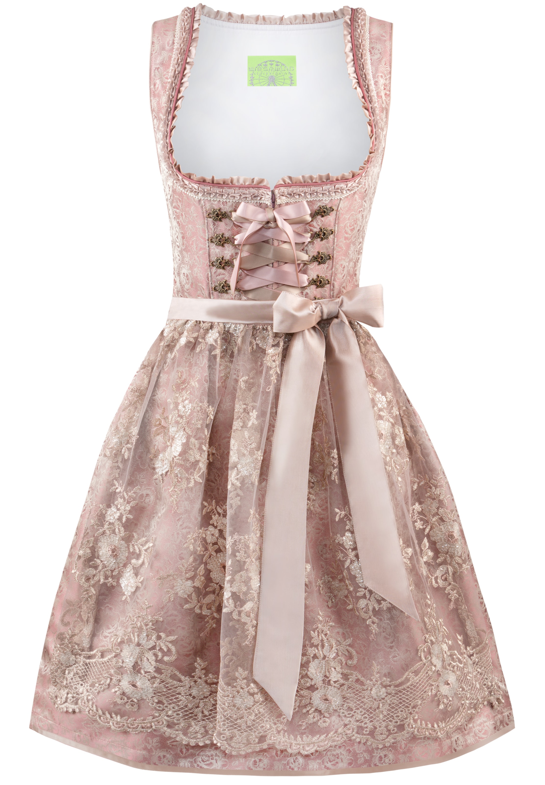 STOCKERPOINT Dirndl 'Noelia' in Pink: Vorderseite