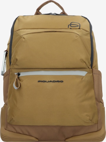 Piquadro Backpack 'Corner' in Yellow: front