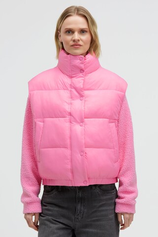 SENSES.THE LABEL Steppweste OW:E Oversized in Pink: Vorderseite