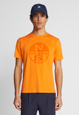 North Sails Shirt in Oranje: voorkant