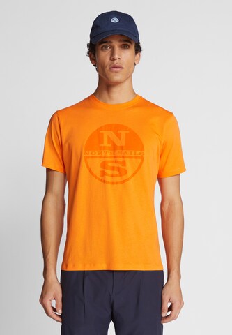 North Sails T-Shirt in Orange: predná strana