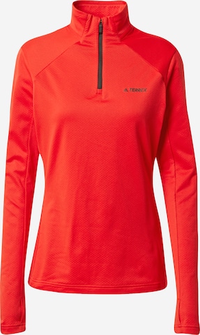 ADIDAS TERREX Functioneel shirt 'Everyhike' in Rood: voorkant