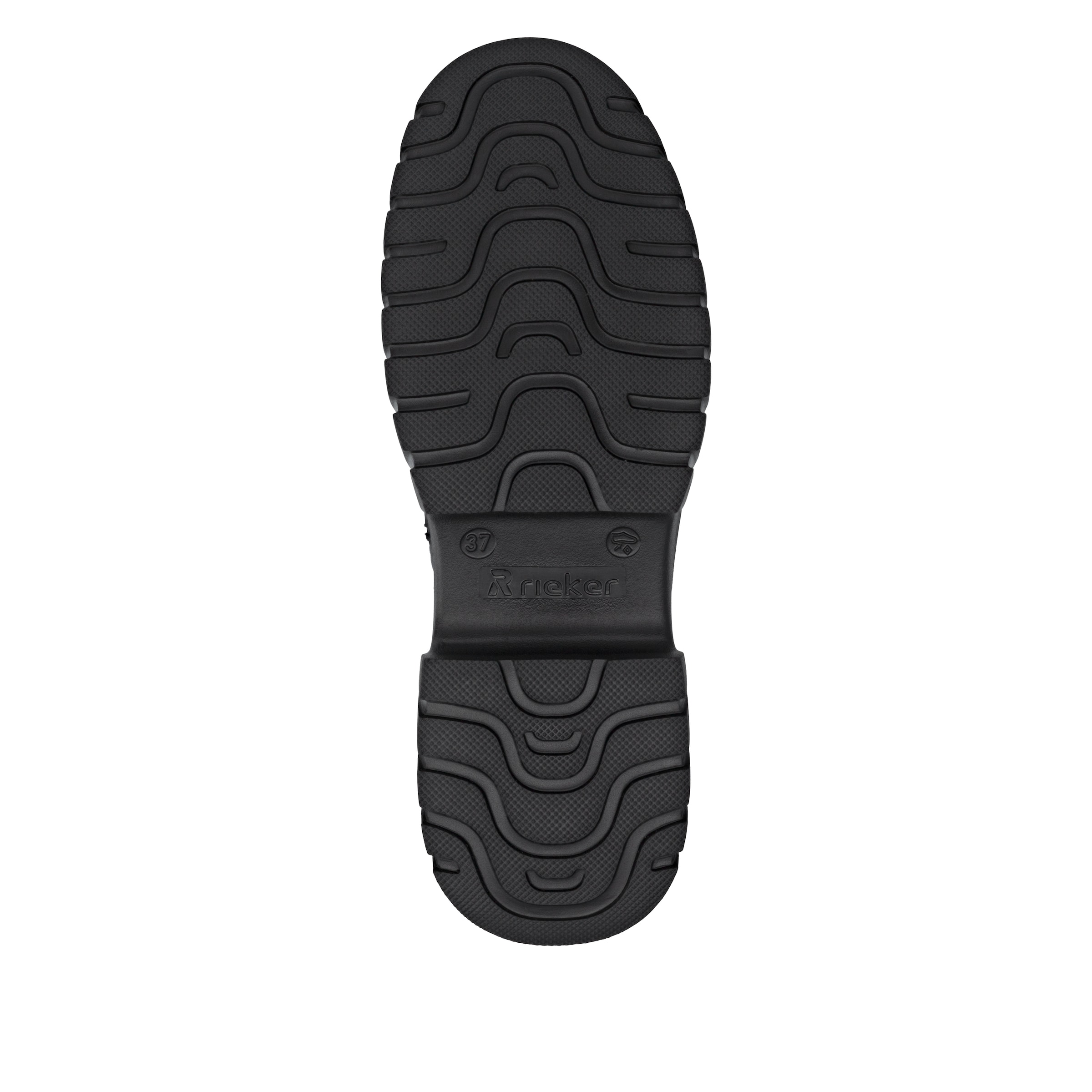 Rieker Sport Μποτάκι με κορδόνια σε μαύρο