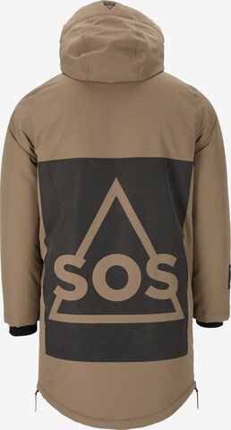 SOS Winter Coat 'MALBUN' in Brown