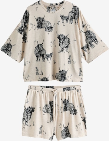 smėlio Next Pižama su šortais: priekis