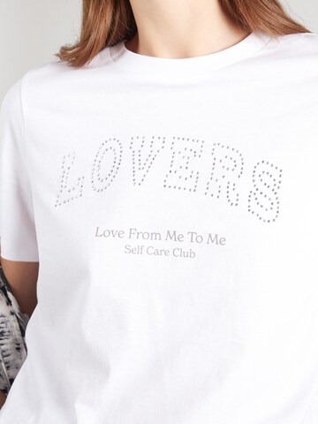 PIECES - Camisa 'PCTARA' em branco