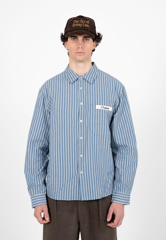 Prohibited - Ajuste regular Camisa 'Drift' en azul