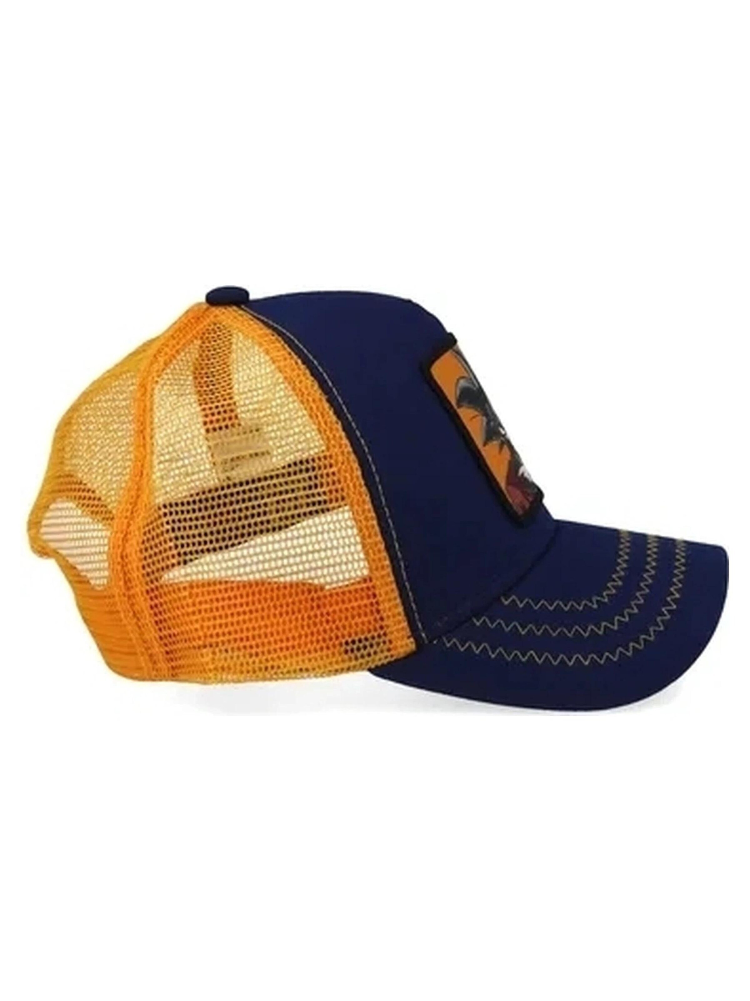 Casquette 'Gorra collab negra trucker logo bordado goku frente visera curva' Capslab en bleu