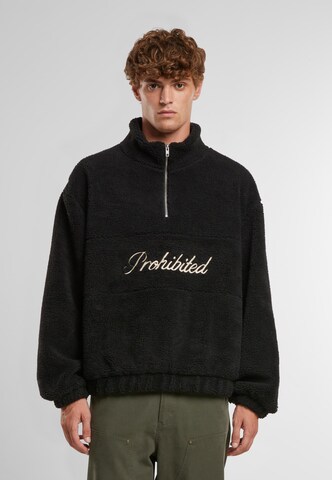 Sweat-shirt 'Woodford' Prohibited en noir : devant