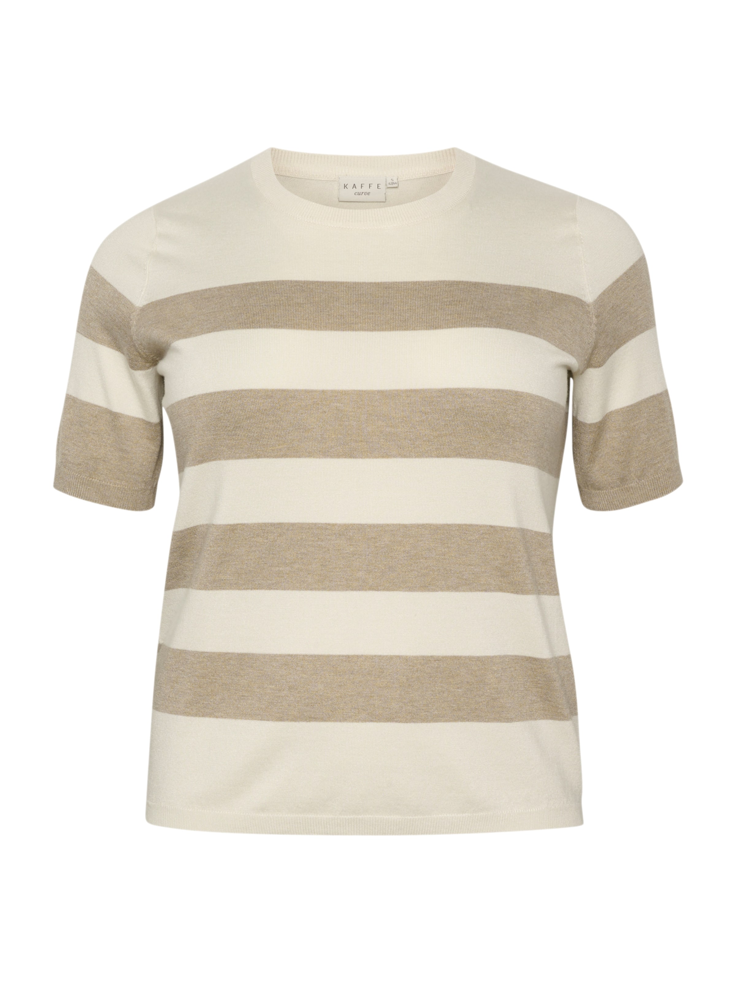 KAFFE CURVE Sveter 'KC Malia' - Béžová: predná strana