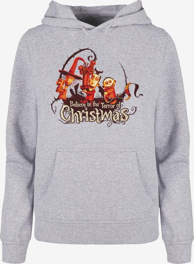 ABSOLUTE CULT Sweatshirt 'The Nightmare Before Christmas - Christmas Terror' in schoko / goldgelb / hellgrau / orangerot, Produktansicht