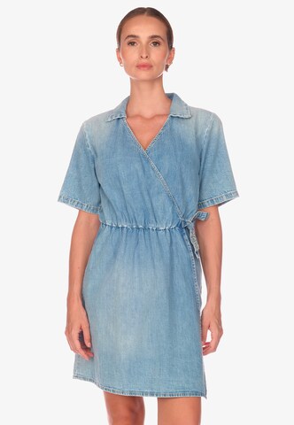 Robe 'FLOE' Le Temps Des Cerises en bleu : devant