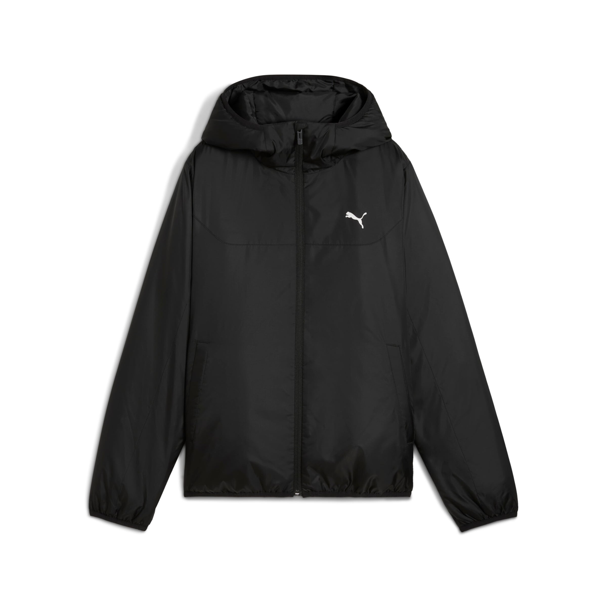 PUMA Sportjacke 'ESS' in schwarz / weiß, Produktansicht