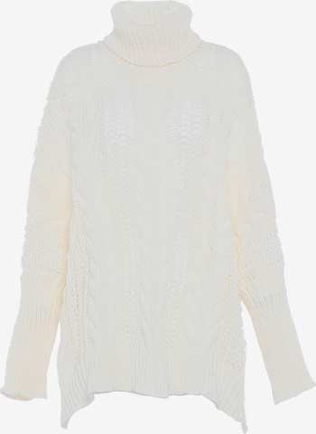 faina - Pullover em branco: frente