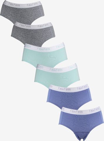 Fabio Farini Slip 'Damen-Slips mit frecher weißer Spitze' in Grün: Vorderseite