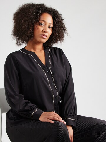 ONLY Carmakoma Bluse 'CARSTUDDINA' in Schwarz: Vorderseite