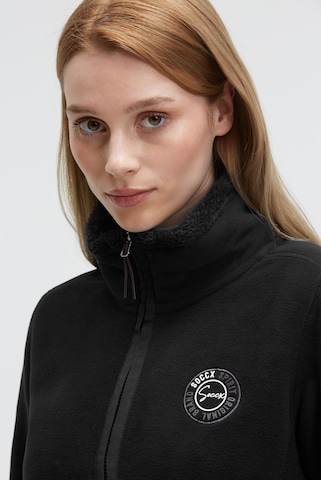 Soccx Fleecejacke in Schwarz