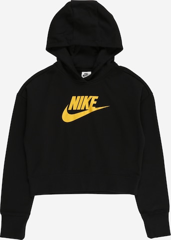 Nike Sportswear Μπλούζα φούτερ σε μαύρο: μπροστά