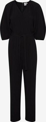 ICHI Jumpsuit in Black: front