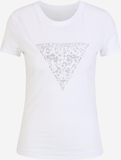 GUESS Μπλουζάκι σε ασημί / λευκό, Άποψη προϊόντος