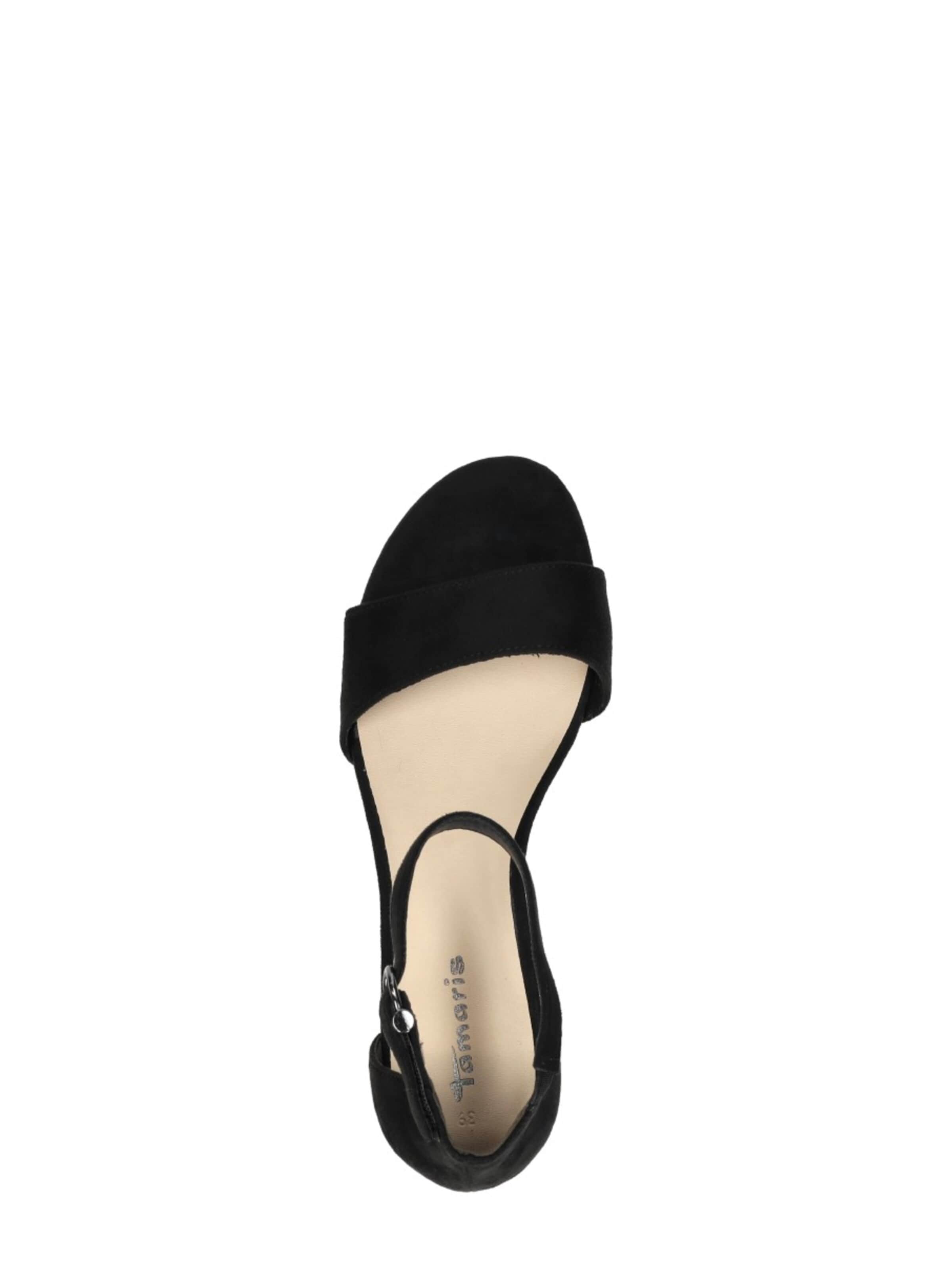 Tamaris Sandal 'Sandalen Hak' in Black