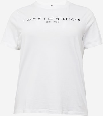 Tommy Hilfiger Curve Shirt in Wit: voorkant