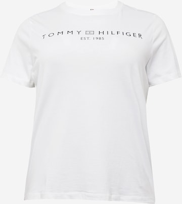 T-shirt Tommy Hilfiger Curve en blanc : devant