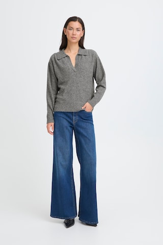 ICHI Pullover 'IHMACON LS9' in Grau