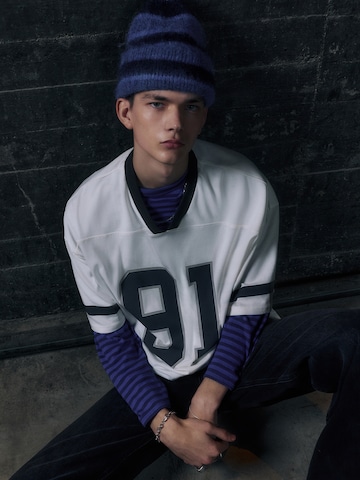 Pull&Bear Beanie 'STWD' in Blue