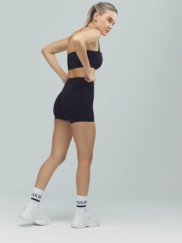 DRILLS Apparel Skinny Leggings 'ACTIVE Scrunch Shorts' in Black