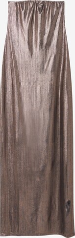 Robe de soirée Pull&Bear en bronze : devant