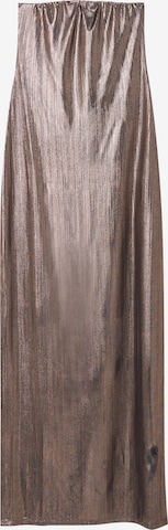 Robe de cocktail Pull&Bear en bronze : devant