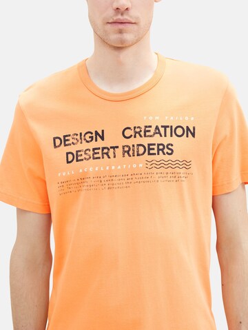 TOM TAILOR T-Shirt in Orange