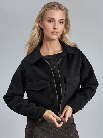 Busem Between-season jacket in Black: front