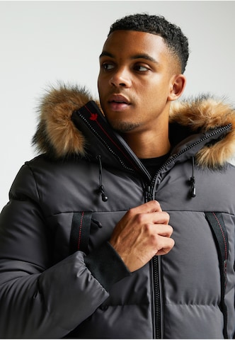 Zavetti Canada NAVAX HOODED BOMBER JACKET ' ' in Grau