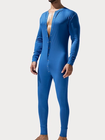 TAUWELL Long Pajamas in Blue: front