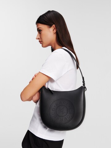Borsa a spalla 'Circle' di Karl Lagerfeld in nero