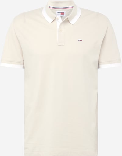 Tommy Jeans Poloshirt in beige / weiß, Produktansicht