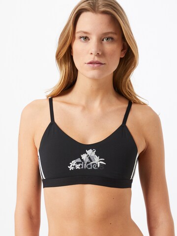 ADIDAS PERFORMANCE Bustier Sport-BH 'Nini GFX' in Schwarz: Vorderseite