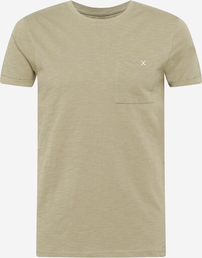 Clean Cut Copenhagen Camiseta 'Kolding' en caqui / blanco, Vista del producto