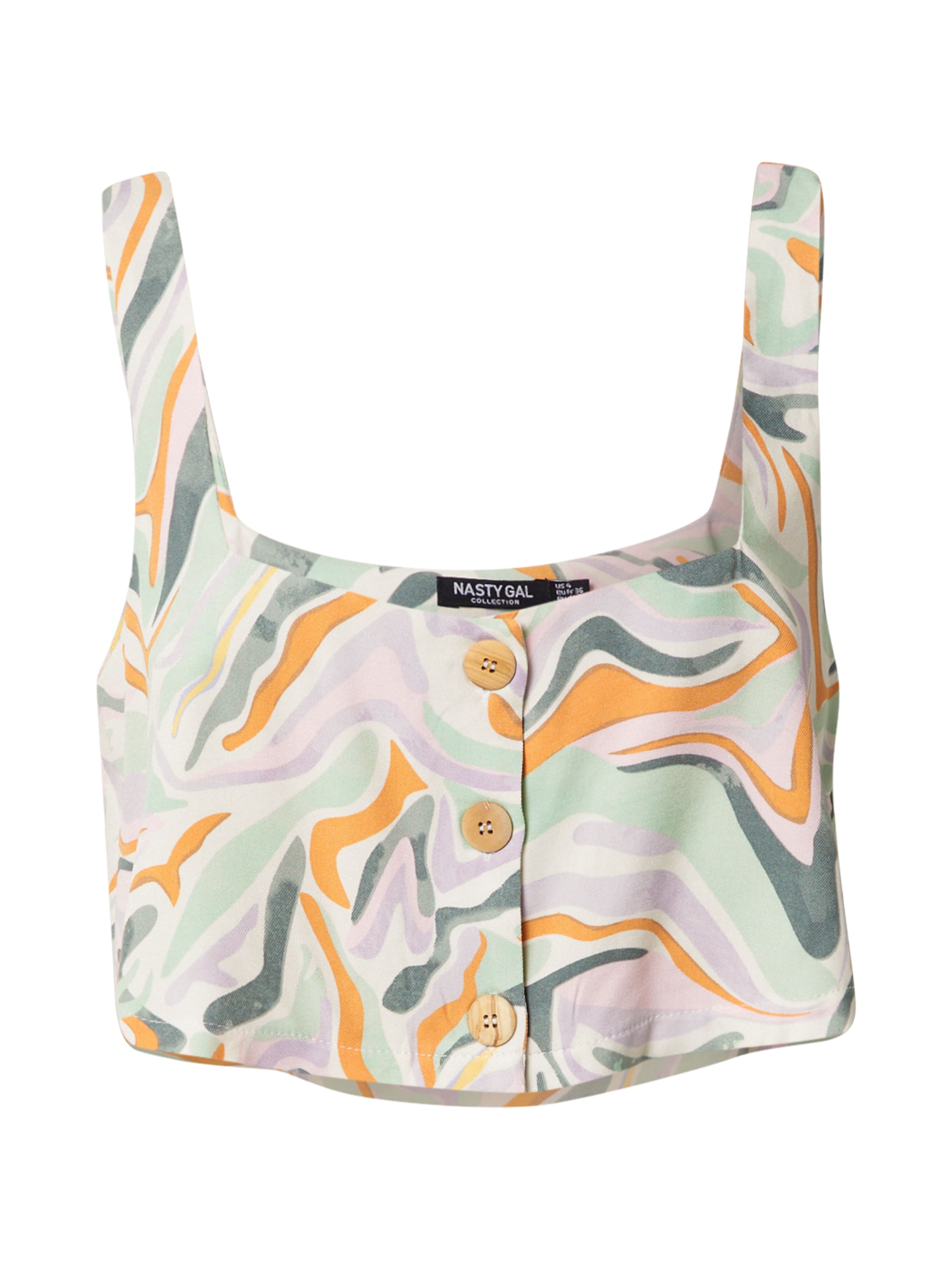 Nasty Gal Top | mešane barve barva: sprednja stran