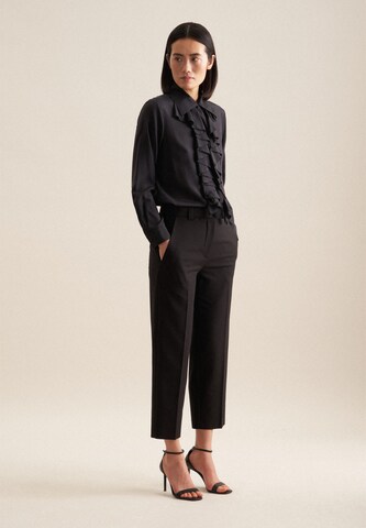 SEIDENSTICKER Blouse 'Schwarze Rose' in Zwart