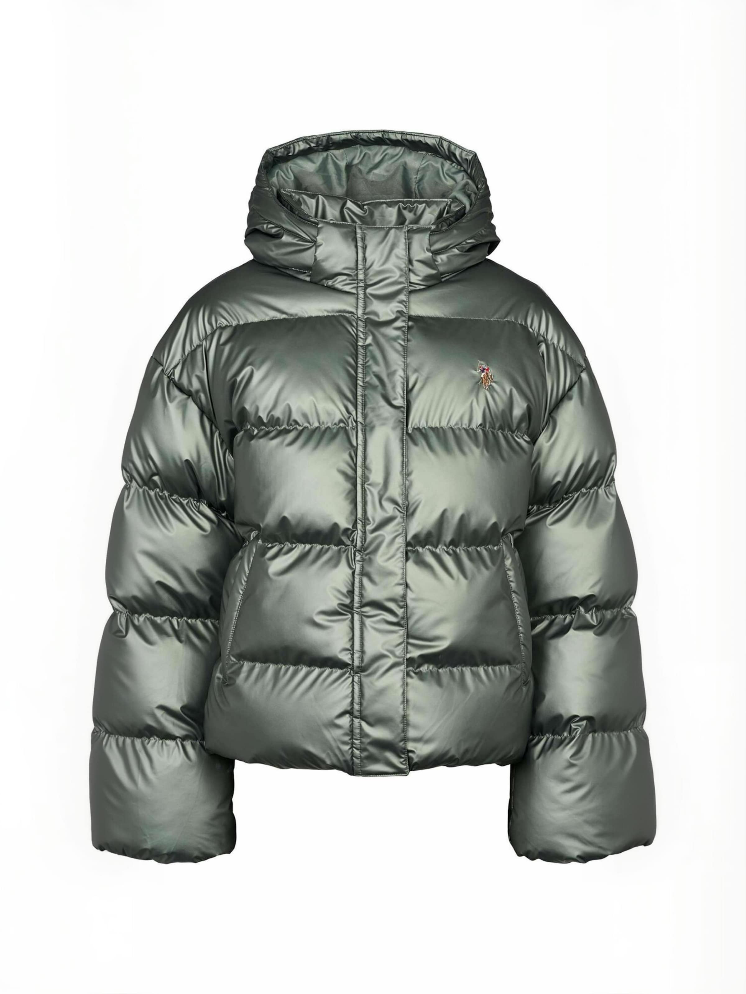 U.S. POLO ASSN. Winter Jacket ' UWLean ' in Grün: Vorderseite