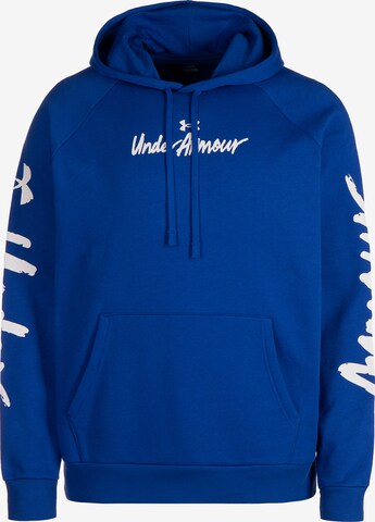 UNDER ARMOUR Athletic Sweatshirt 'Rival' in Blue: front