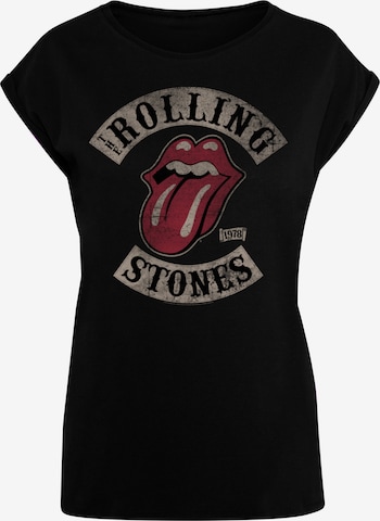 F4NT4STIC Shirt 'The Rolling Stones Tour '78 Blk' in Schwarz: predná strana