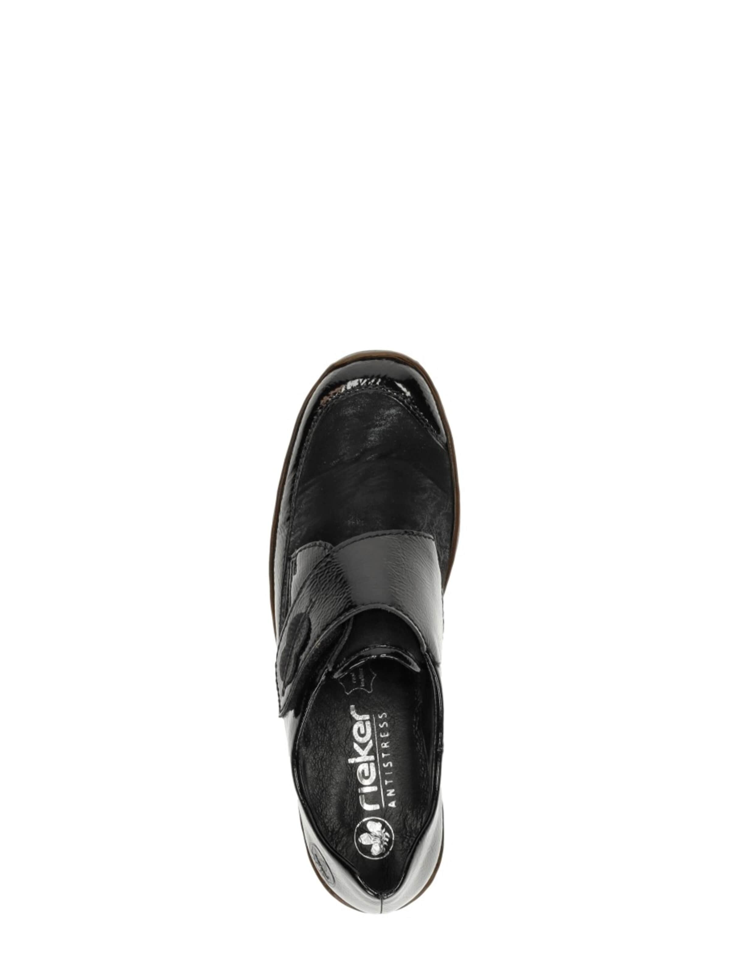 Rieker Slip-ons 'Klittenband' in Black