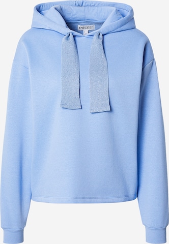 PIECES Sweatshirt 'PCCHILLI' in Blau: Vorderseite