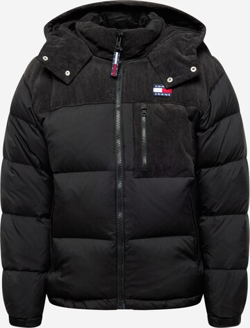 Tommy Jeans Winterjas 'Alaska' in Zwart: voorkant